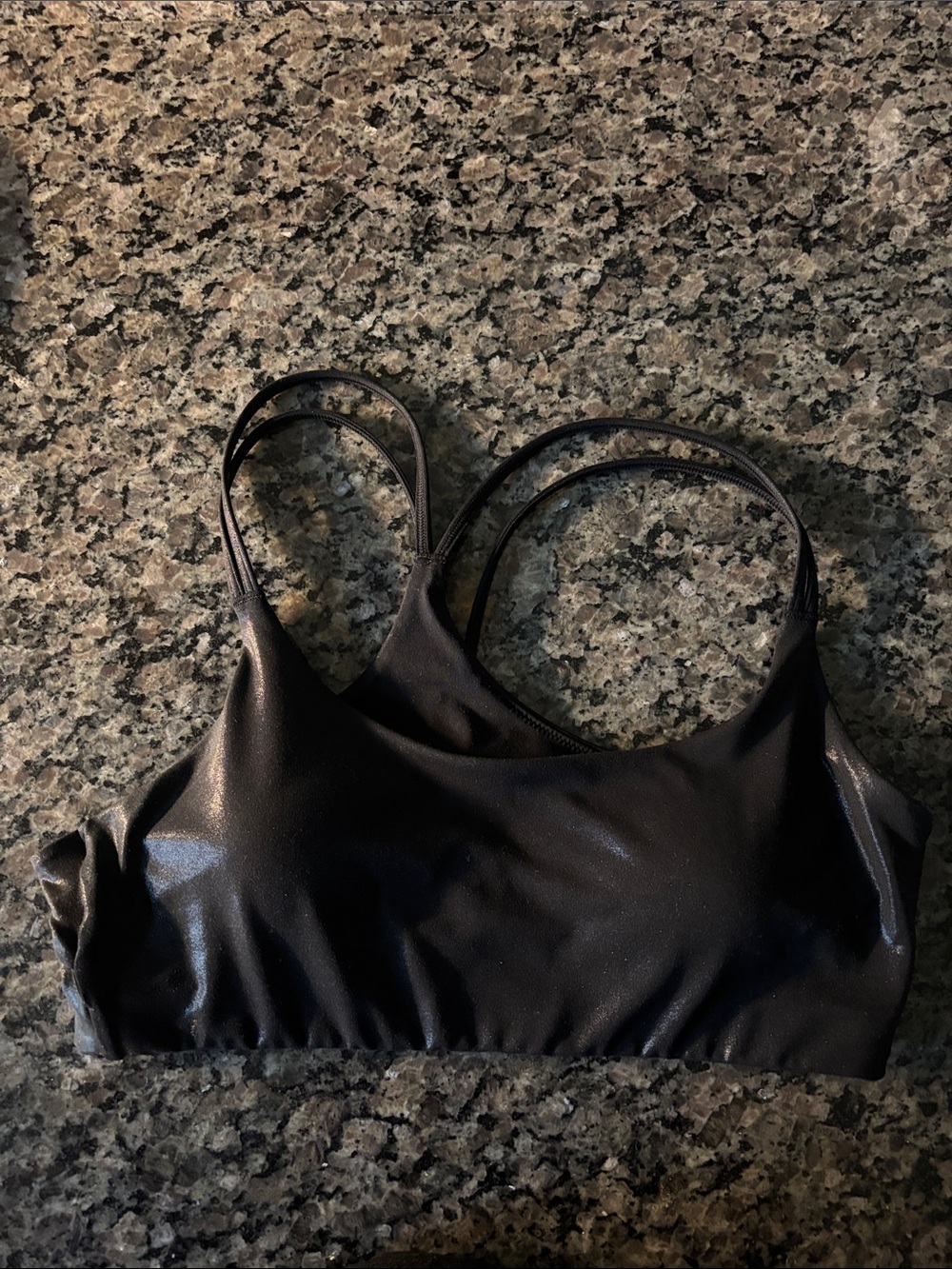 Fabletics Black Double-Strap Sports Bralette